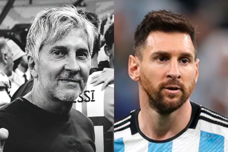 Jorge Messi e Lionel Messi