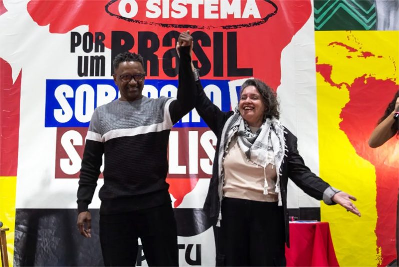 Hertz Dias e Vanessa Portugal são os candidatos do PSTU à Presidência (Foto: PSTU/Divulgação)