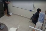 O professor Vinicius Siqueira Figueiredo falou pela primeira vez sobre o ataque (Foto: WhatsApp/reprodução)