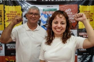 Juliana Frota Rebouças é candidata a vice-governadora do Amazonas pelo PSTU, na chapa de Gilberto Vasconcelos (Foto: Reprodução)