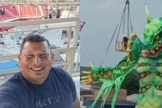 O artista foi identificado como Jone Salgado Martins, conhecido como "Nico", de 45 anos (Foto: WhastsApp/reprodução)