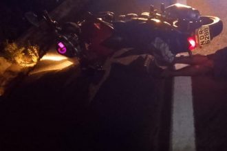 Gilmar João Pereira Nery, 66 anos, não resistiu aos ferimentos e morreu no local (Foto: WhatsApp/reprodução)