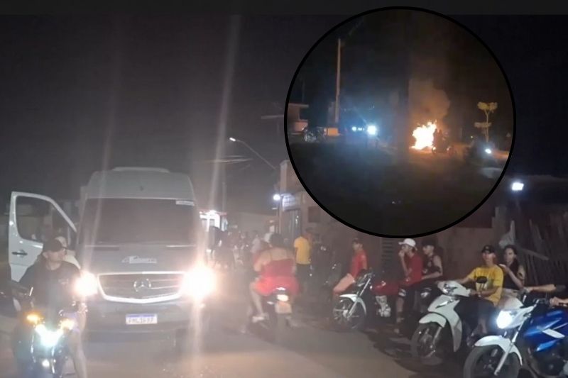 A falta repentina de energia elétrica foi registra em Manacapuru, Iranduba e Manaus (Foto: WhatsApp/reprodução)