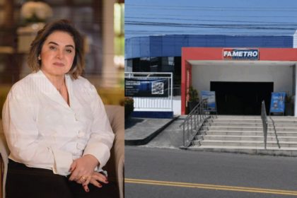 Candidata Maria do Carmo é doina da Fametro, de onde foram transferidas seções eleitorais (Foto: WhatsApp/reprodução)