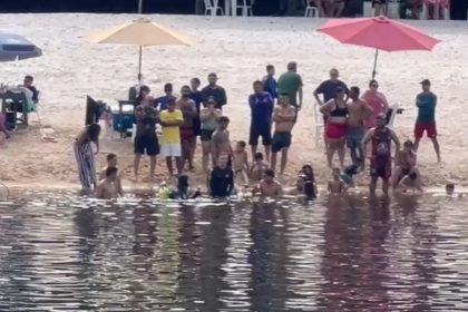 Paulo José da Silva Andrade, 25, teria sido atingido por uma "Banana Boat" ao atravessar o rio a nado (Foto: WhatsApp/reprodução)