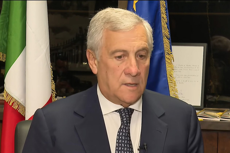 Ministro italiano Antonio Tajani anunciou hruipo de trabalho com o Brasil para discutir acordos comerciais (Imagem: CNN/YouTube/Reprodução)