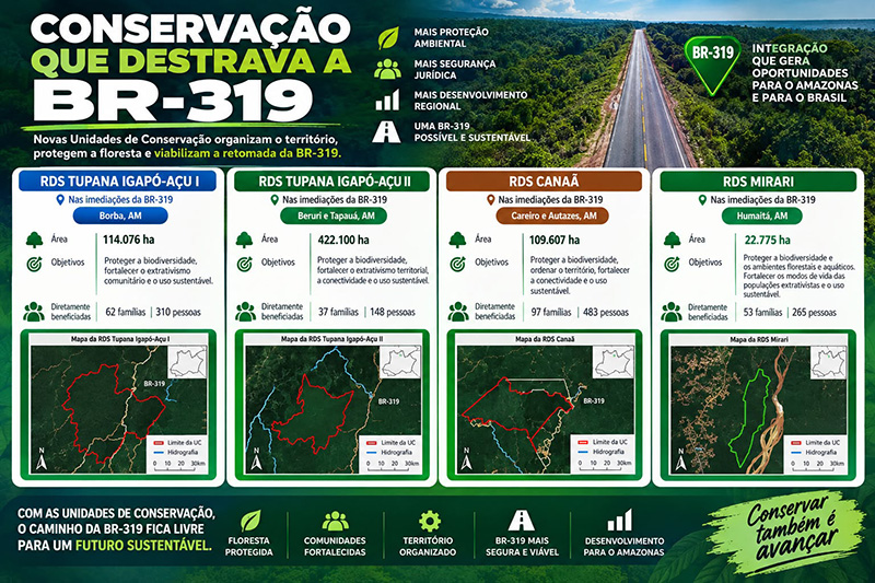 BR-319 reservas ambientais gráfico