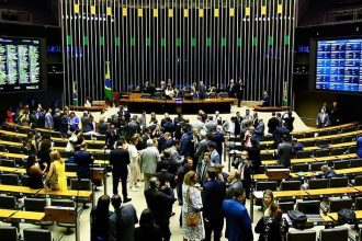 Plenário do Senado: embora o sistema brasileiro se declare democrático, deputados e senadores dirigem o destino dos recursos tirados dos cofres públicos (Foto: Geraldo Magela/Agência Senado)