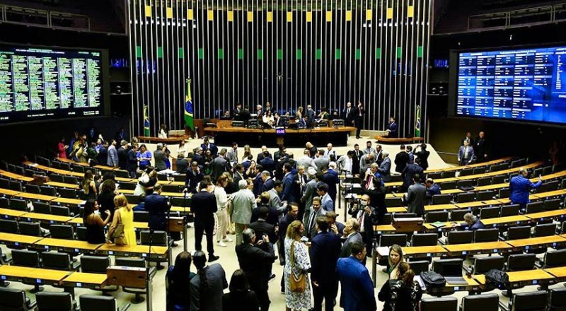 Plenário do Senado: embora o sistema brasileiro se declare democrático, deputados e senadores dirigem o destino dos recursos tirados dos cofres públicos (Foto: Geraldo Magela/Agência Senado)