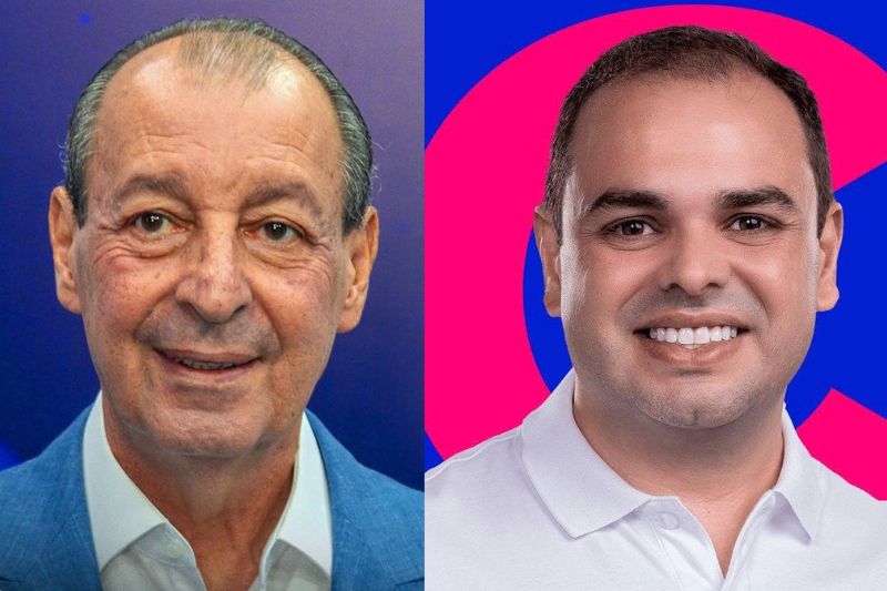 Omar Aziz e Roberto Cidade estão empatados tecnicamente em pesquisa eleitoral (Fotos: Divulgação)