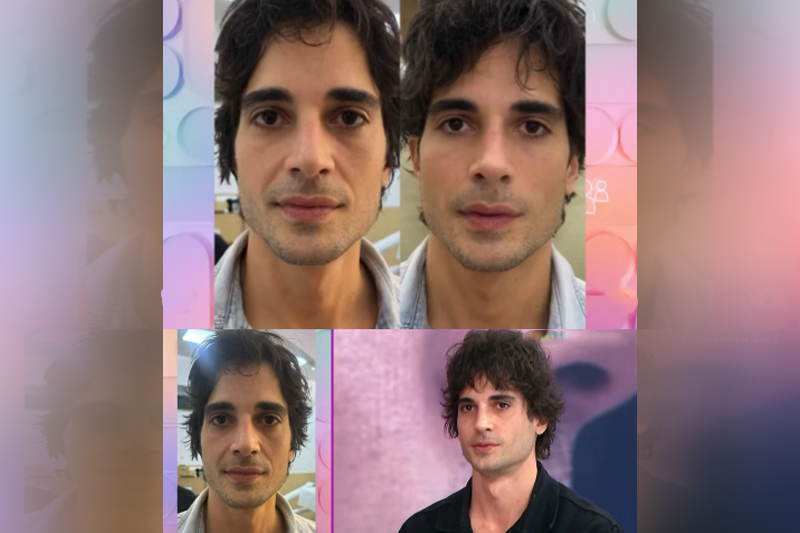 Cantor Fiuk e as mudanças no rosto: nariz mais afilado (Imagens: Instagram/Reprodução)