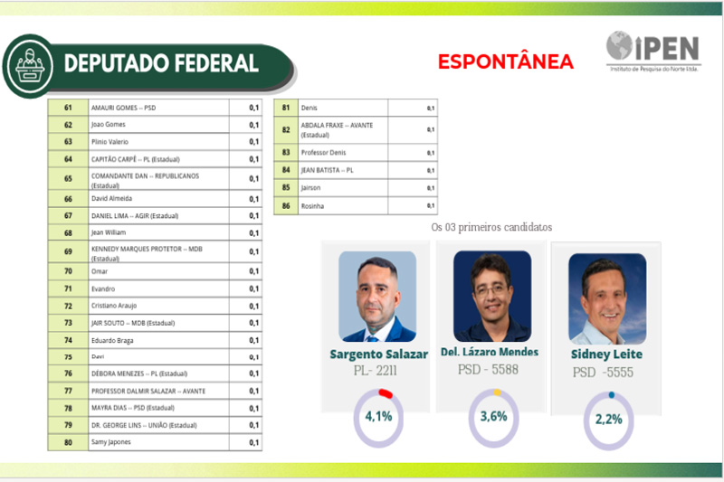Pesquisa deputado federal 2