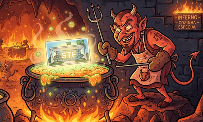 O STF está um inferno com a corrida eleitoral (Imagem ilustrativa gerada por IA/Google)