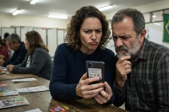 Eleitores devem desconfiar de mensagens pedindo para acessar links ou cobrando pagamentos (Imagem ilustratyiva gerada por IA/Google)