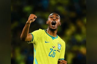 Rayan marcou o gol de empate do Brasil aos 49 minutos do segundo tempo (Foto: Fifa World Cup/X)