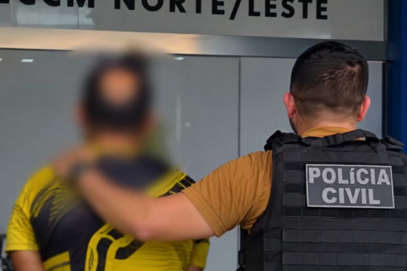 O homem de 49 anos foi preso pela Polícia Civil do Amazonas (Foto: WhatsApp/reprodução)