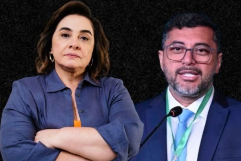 O caso vídeos impulsionados por Wilson Lima associando Maria do Carmo a uma suposta ameaça atribuída ao crime organizado (Foto: Internet/reprodução)
