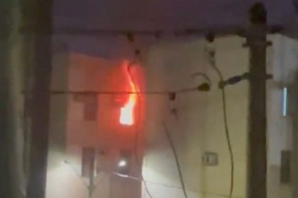 A vítima, um homem de 30 anos, estava inconsciente (Foto: WhatsApp/reprodução)