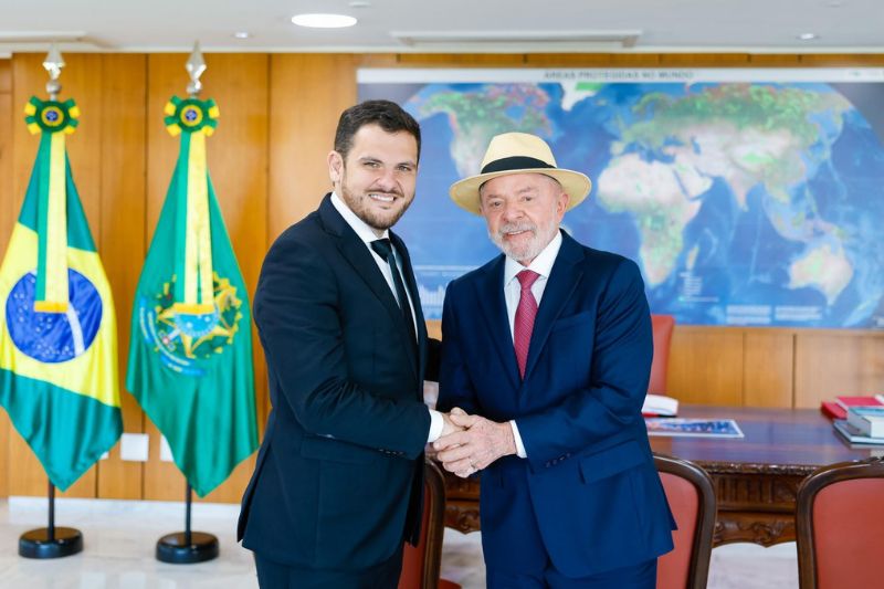 O anúncio foi feito após reunião em Brasília, entre o prefeito de Manaus, Renato Junior (Avante), e o presidente Lula (PT) (Foto: Divulgação)