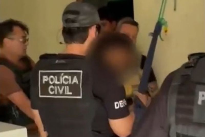 Luiz Carlos Cavalcante de Oliveira, 33, foi preso pela Polícia Civil do Amazonas (Foto: WhatsApp/reprodução)