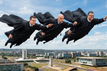 Por usarem toga, ministros do STF pensar que são super-heróis (IMagem ilustrativa gerada por IA/Google)