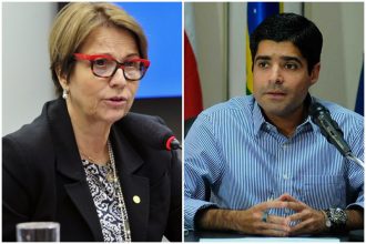 Tereza Cristina e ACM Neto declararam apoio a Flávio Bolsonaro (Foto: Agência Câmara/Luis Macedo e Ângelo Pontes/PMS/Agecom)