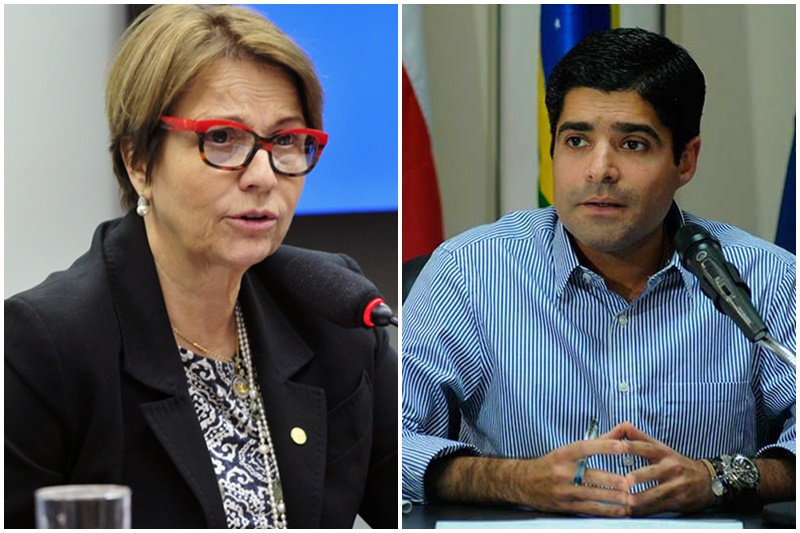 Tereza Cristina e ACM Neto declararam apoio a Flávio Bolsonaro (Foto: Agência Câmara/Luis Macedo e Ângelo Pontes/PMS/Agecom)