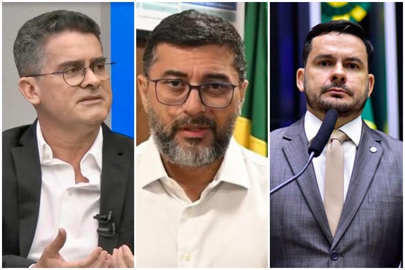 David Almeida, Wilson Lima e Alberto Neto ficam sem cargos eltivos em 2027 (Fotos: Divulgação)