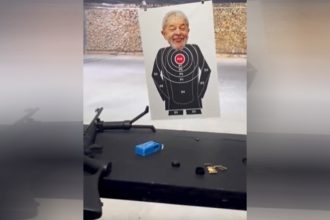 Imagem de Lula é usada como alvo em clube de tiro de São Paulo (Imagem: YouTube/Reprodução)