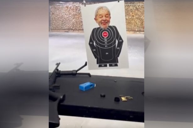 Imagem de Lula é usada como alvo em clube de tiro de São Paulo (Imagem: YouTube/Reprodução)