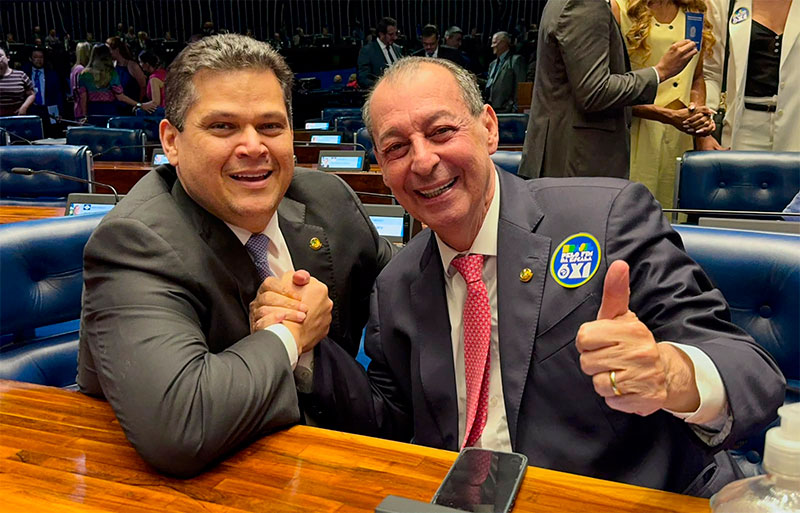 Davi Alcolumbre e Omar Aziz