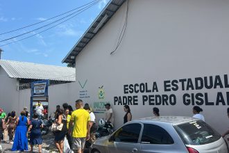 Idoso morre em Escola na Compensa (Foto: Divulgação)