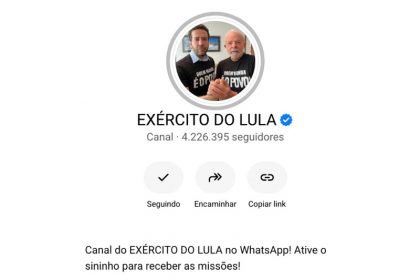 Canal Exército de Lula foi criado pelo deputado André Janones (Imagem: Instagram/Reprodução)