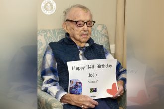João Marinho Neto completou 114 anos no dia 5 de outubro (Foto: Guiness Book/Instagram)