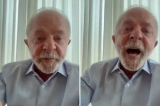 Presidente Lula em cena de vídeo em que acusa adversário de pretender cortar programas sociais (Imagem: Faceboo/Reprodução)