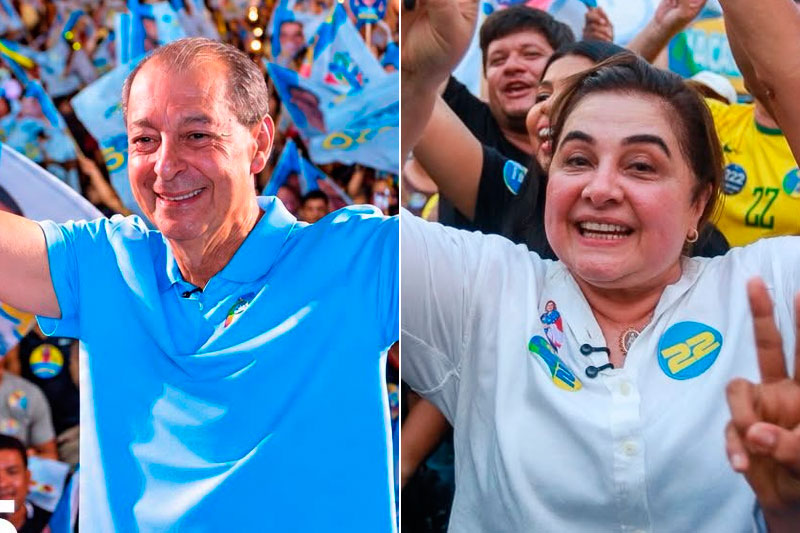 Senador Omar Aziz (PSD) e a empresária Maria do Carmo Seffair (PL) disputam o segundo turno no Amazonas (Fotos: Divulgação)