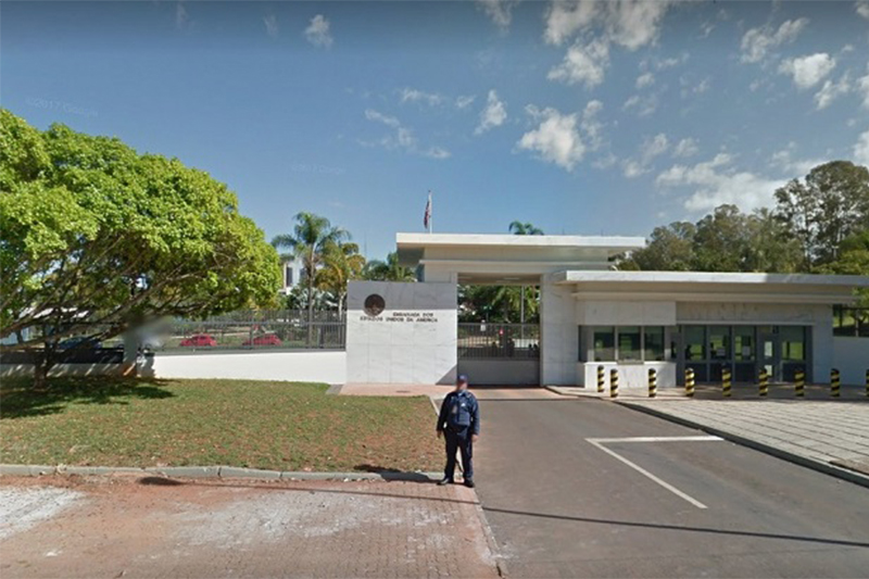 Embaixada dos EUA em Brasília: fechamento às vésperas das eleições no Brasil (Imagem: X/Reprodução)