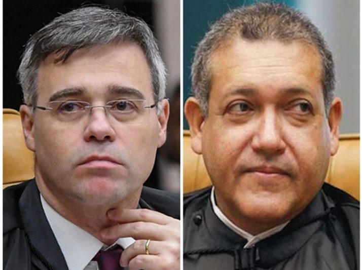 Decisões contra propaganda de Lula e Janja são dos ministros André Mendonça e Kassio Nunes Marques (Fotos: STF/Divulgação)